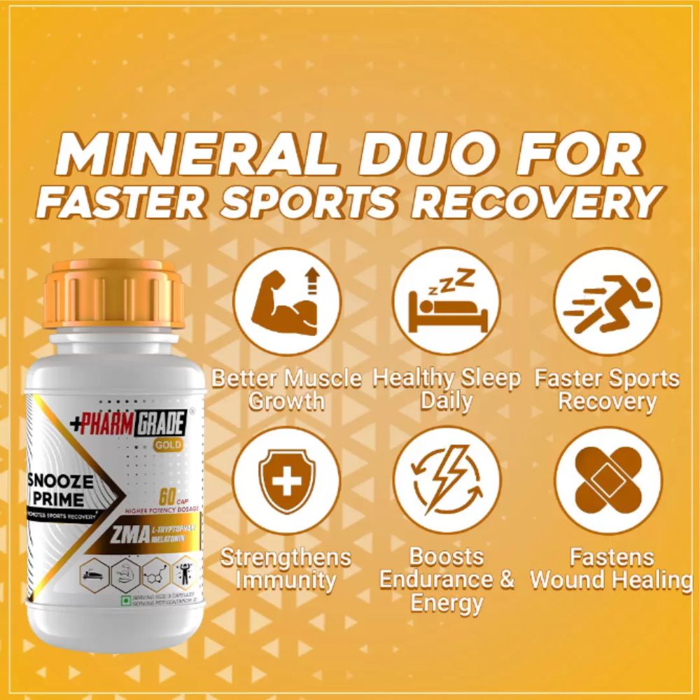 PharmGrade Snooze Prime ZMA Gold - 60 Tabs