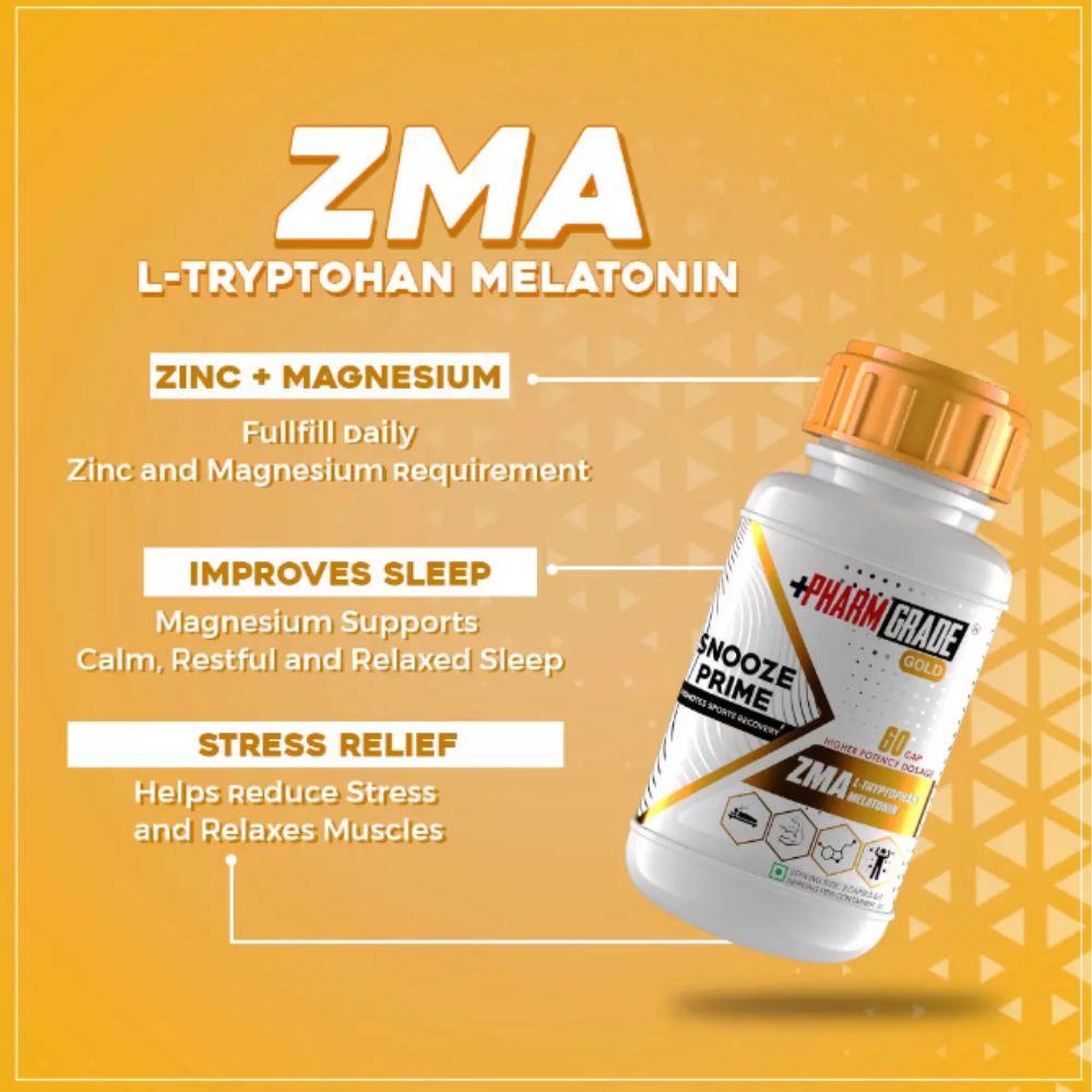 PharmGrade Snooze Prime ZMA Gold - 60 Tabs