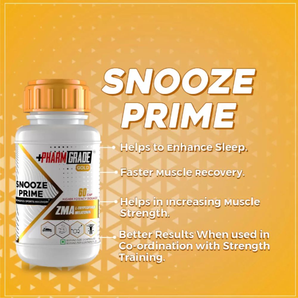 PharmGrade Snooze Prime ZMA Gold - 60 Tabs