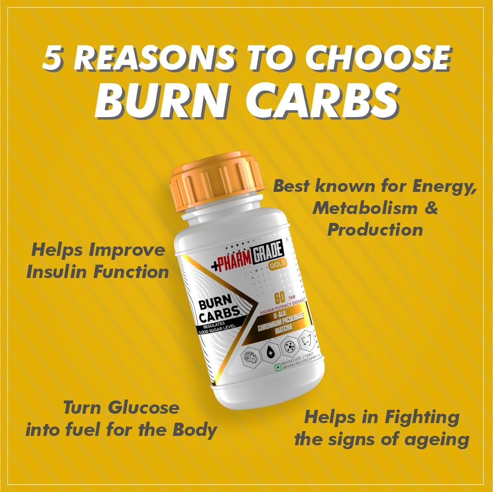 PharmGrade Burn Carbs - 60 Tablets