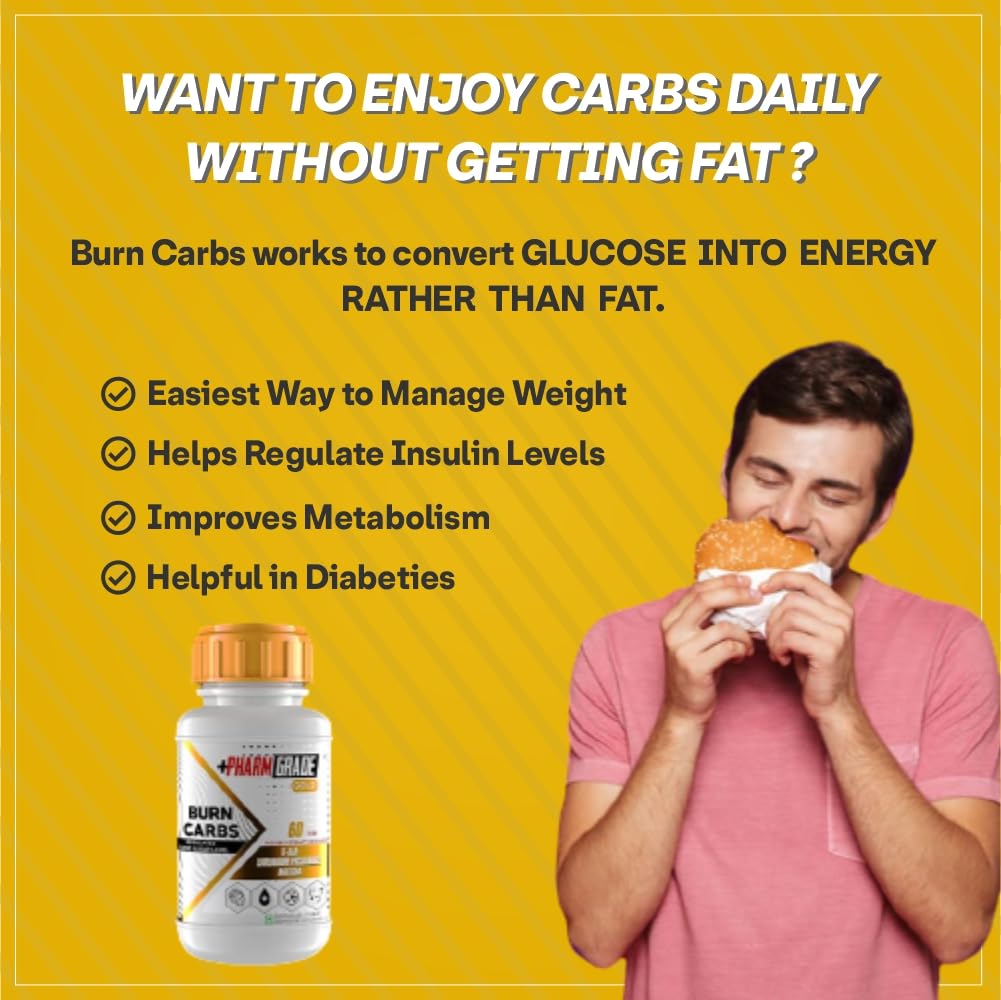 PharmGrade Burn Carbs - 60 Tablets