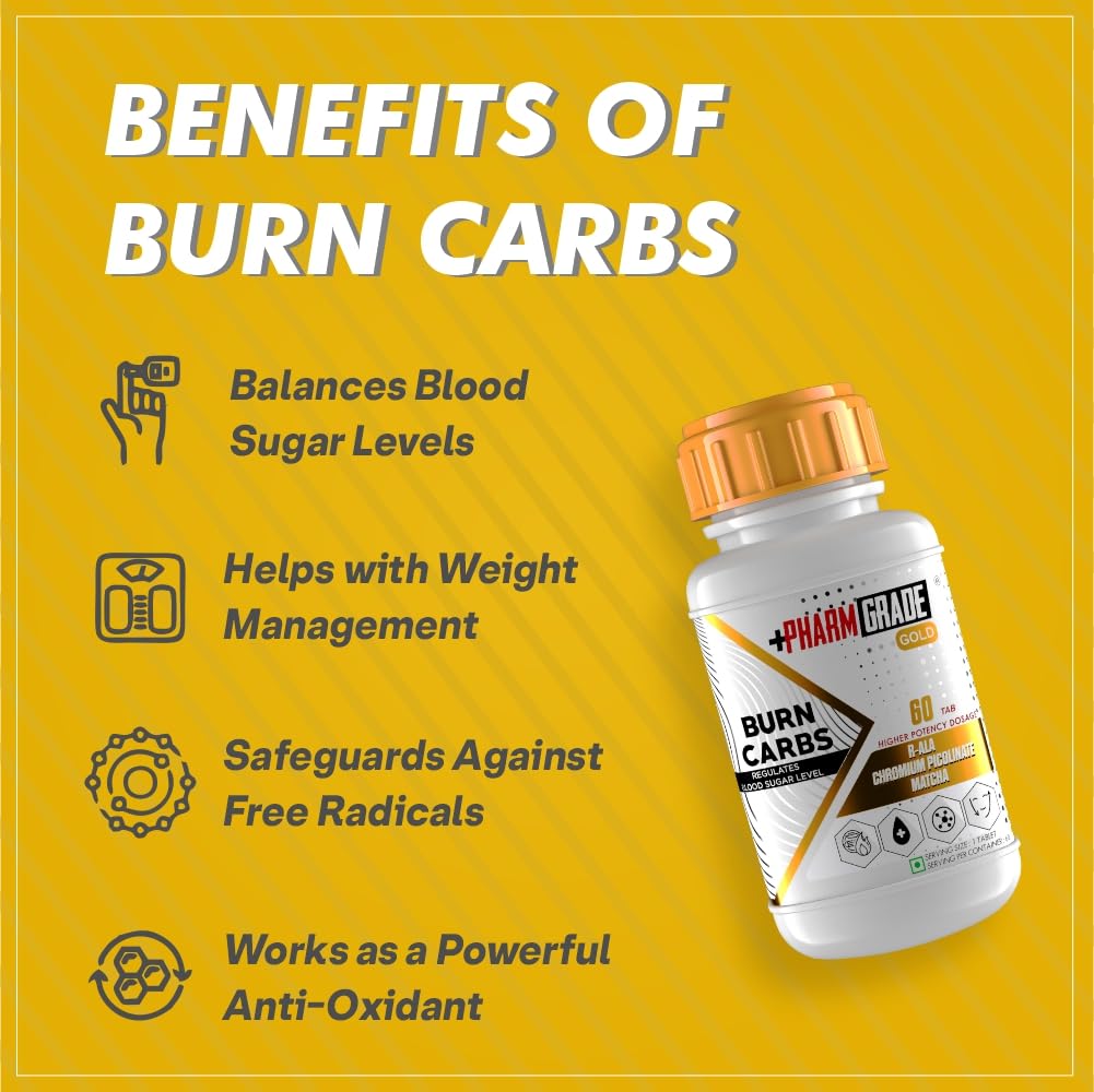 PharmGrade Burn Carbs - 60 Tablets