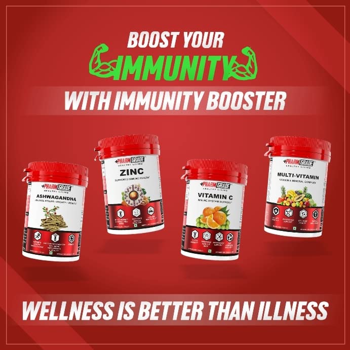 PharmGrade Healthy Living Immunity Booster Tablet kit for Men & Women