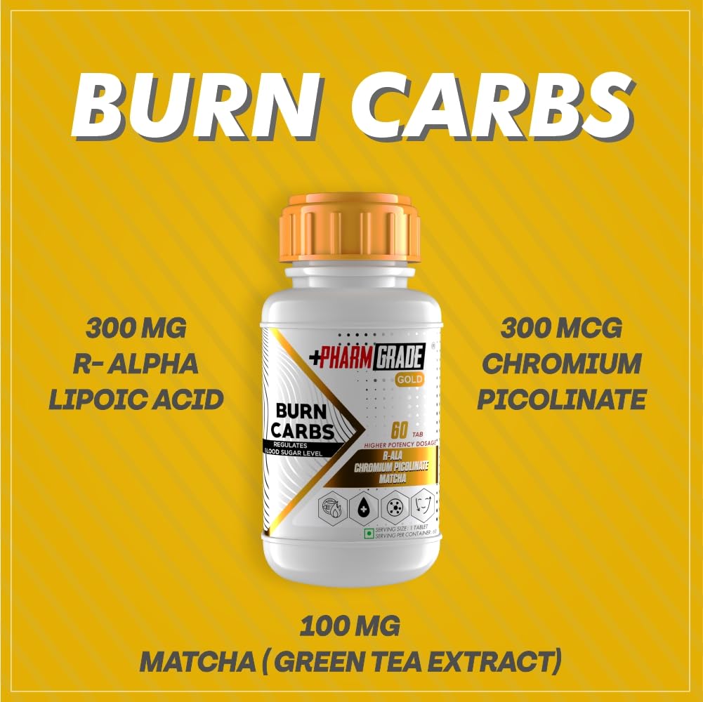 PharmGrade Burn Carbs - 60 Tablets