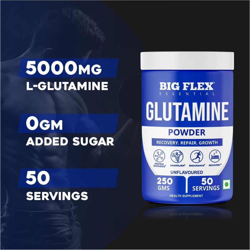 Bigflex Essential Glutamine Powder - 50 Servings