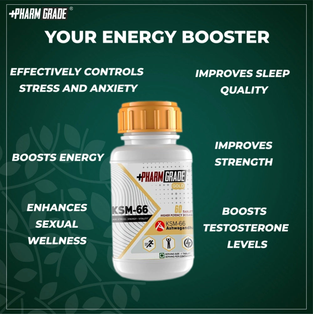 PharmGrade KSM 66 Ashwagandha - 60 Tabs