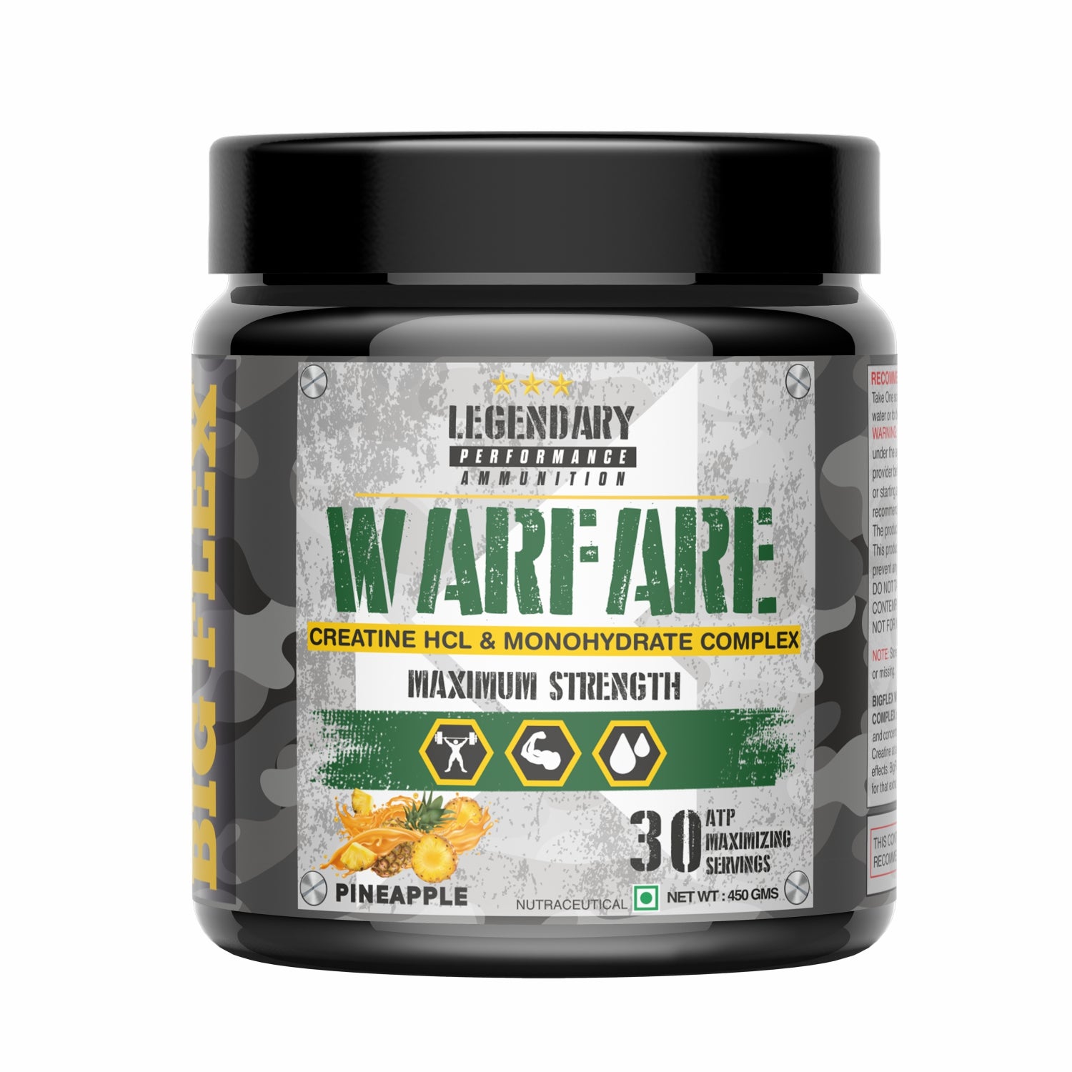 Bigflex Warfare Creatine, 3g Citrulline Malate , 2g Creatine Hcl, 1g Creatine Monohydrate 450 Gm