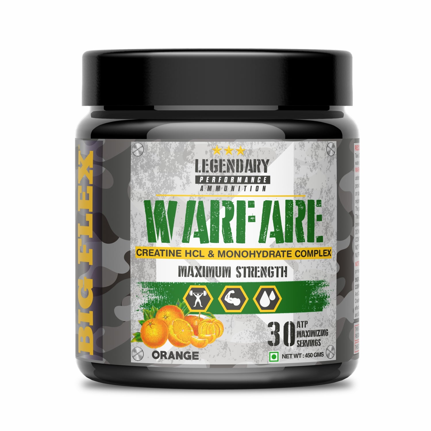 Bigflex Warfare Creatine, 3g Citrulline Malate , 2g Creatine Hcl, 1g Creatine Monohydrate 450 Gm