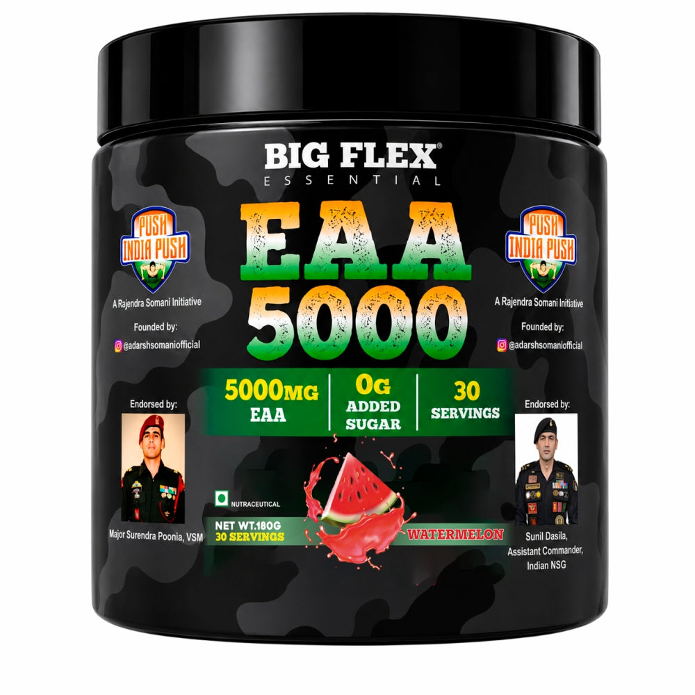 Bigflex Desh Ka EAA Powder 5g Pure EAA Per Serving - Pack of 1 - Total 30 Servings - Pack of 1 - Guava
