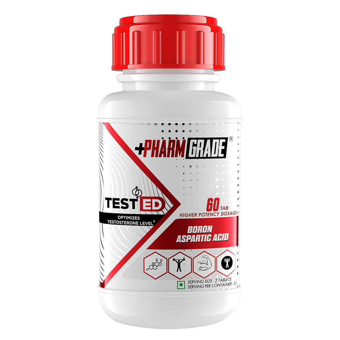 PharmGrade Test ED Optimizes Testosterone Levels, Increases Libido & Sperm Counts - 60 Tabs