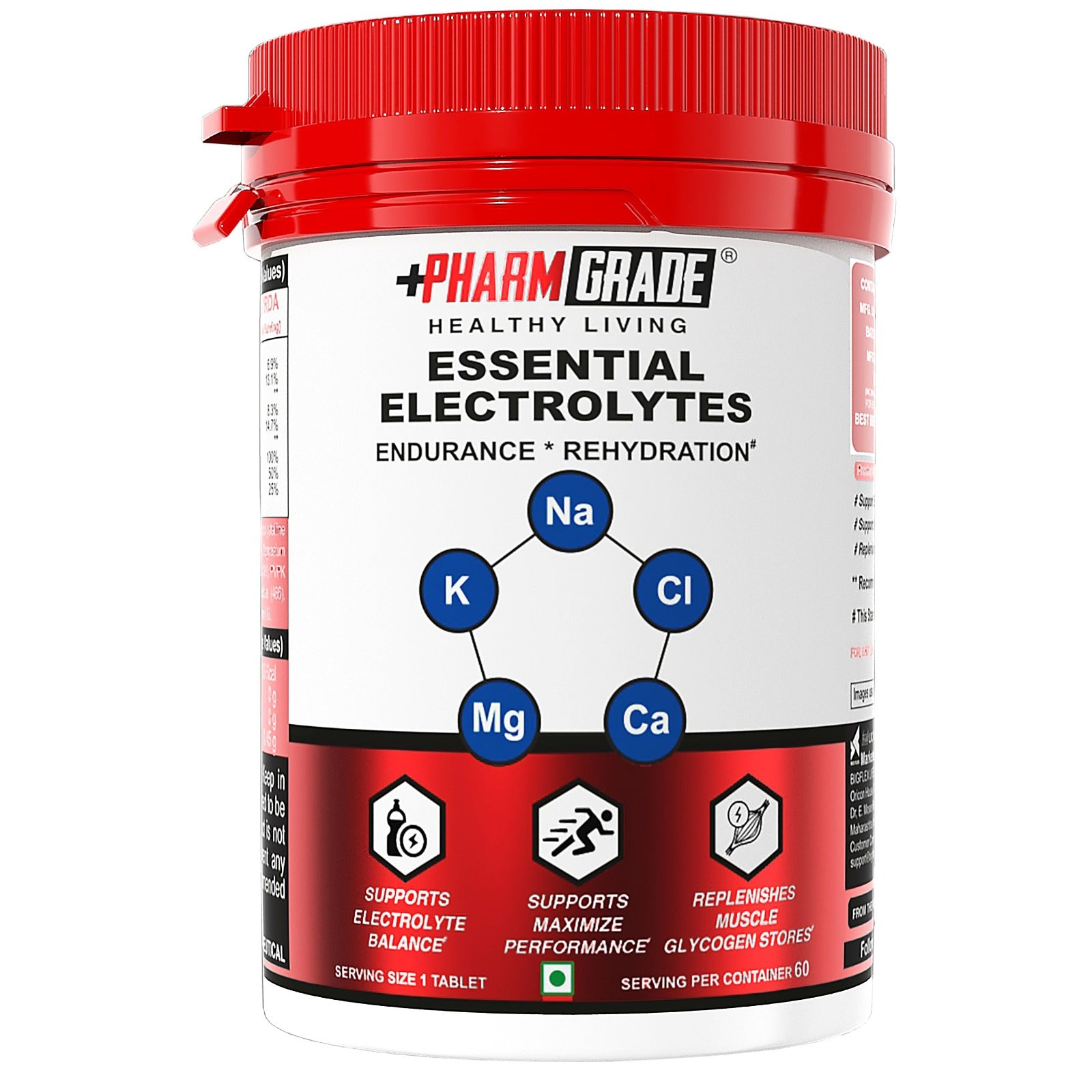 Pharmgrade Healthy Living Essential Electrolytes | 60 serving