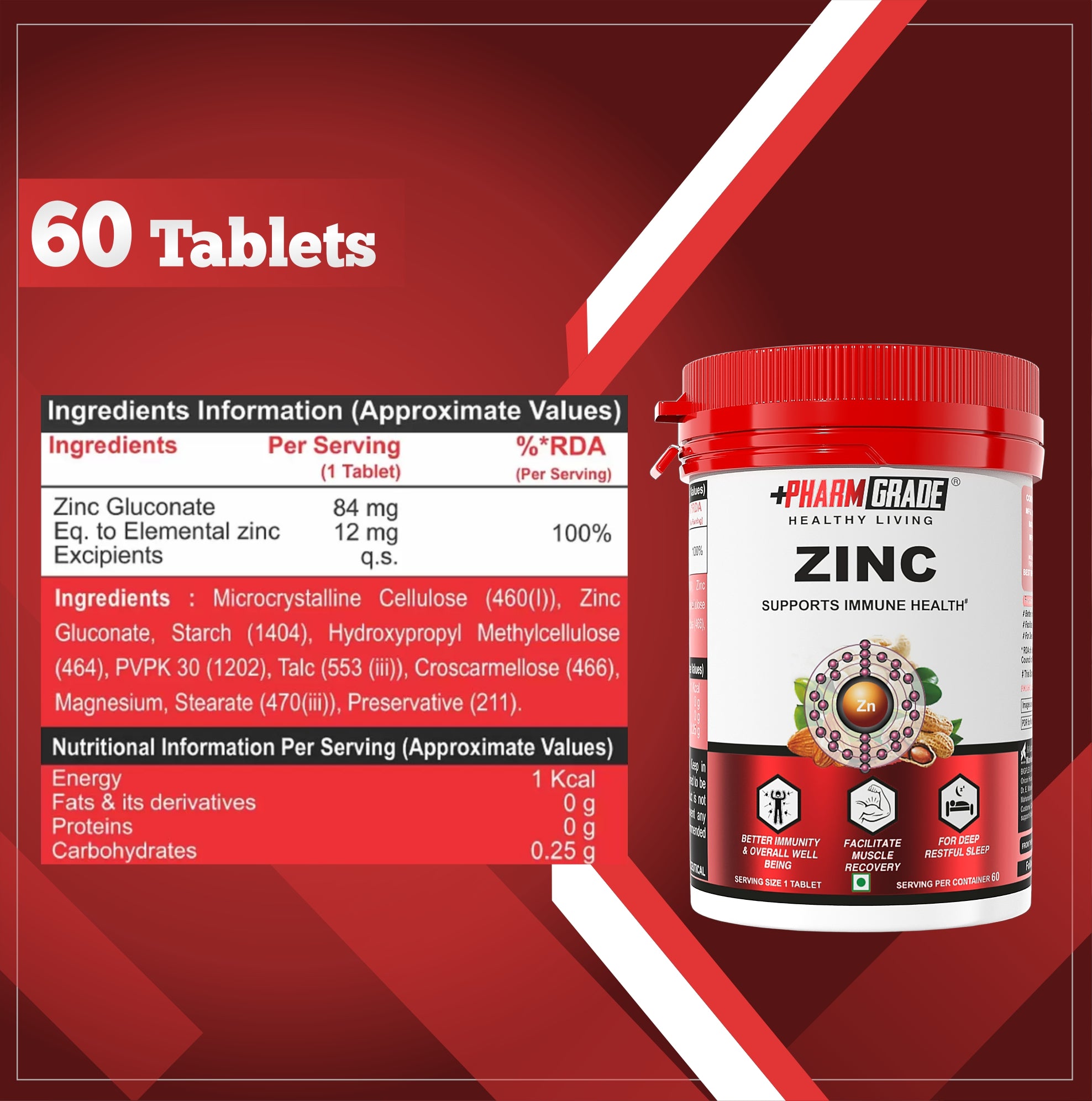 Pharmgrade Healthy Living Zinc