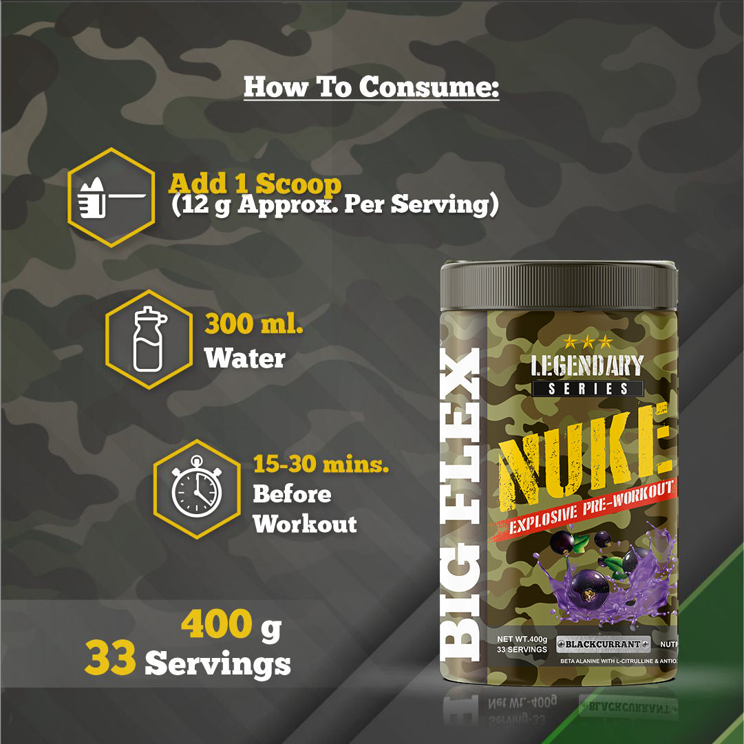 Bigflex Nuke Pre-workout Powder (400 Gm)