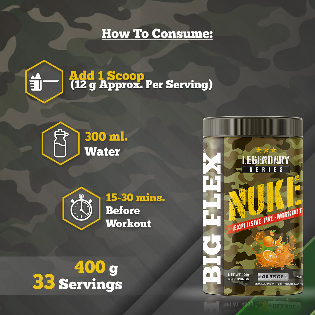 Bigflex Nuke Pre-workout Powder (400 Gm)