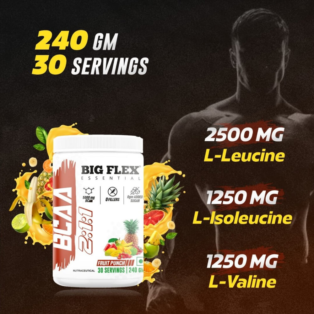 Bigflex Essential 5000mg BCAA Powder (240 Gm)