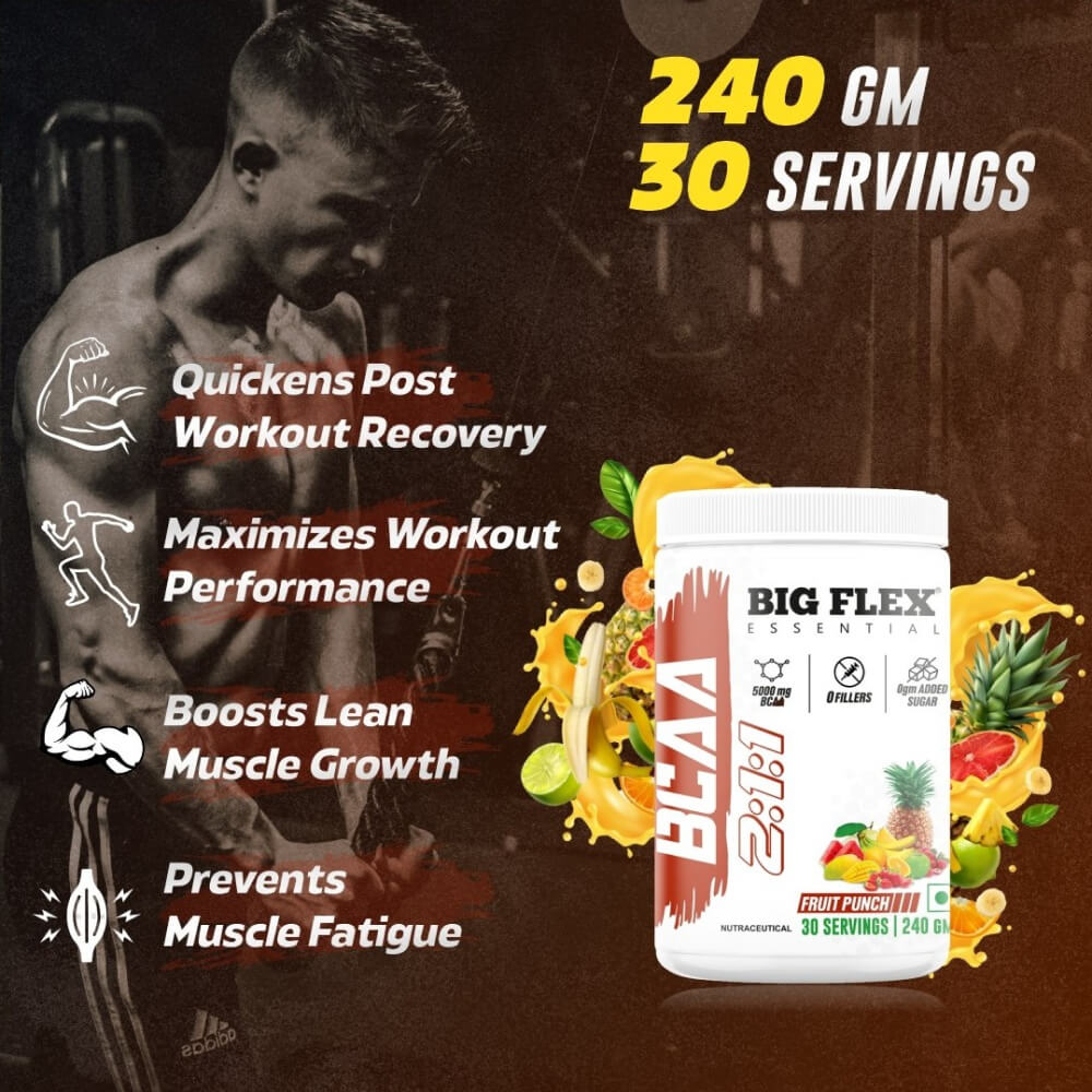 Bigflex Essential 5000mg BCAA Powder (240 Gm)