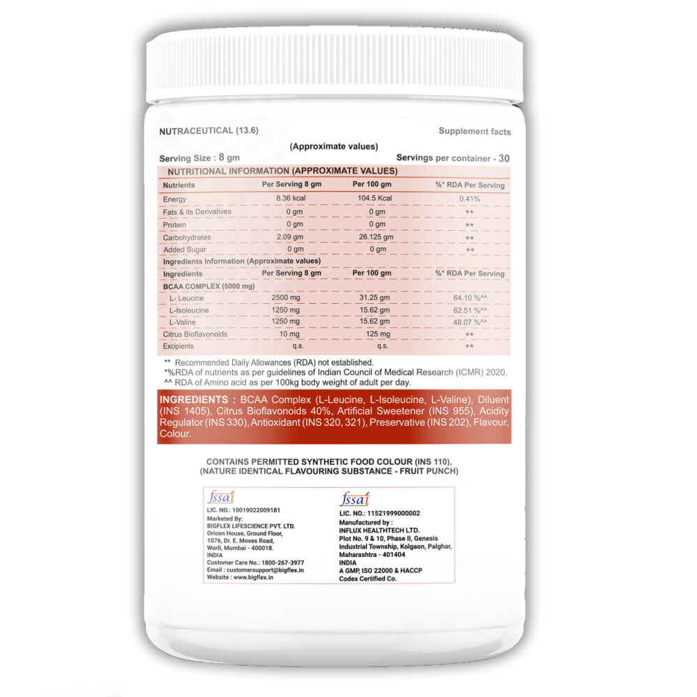 Bigflex Essential 5000mg BCAA Powder (240 Gm)