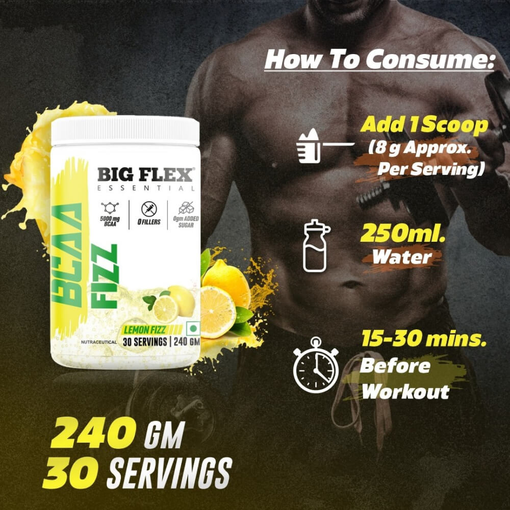 Bigflex Essential 5000mg BCAA Powder (240 Gm)