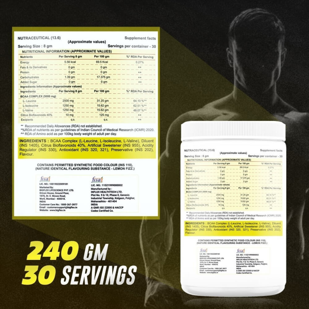Bigflex Essential 5000mg BCAA Powder (240 Gm)