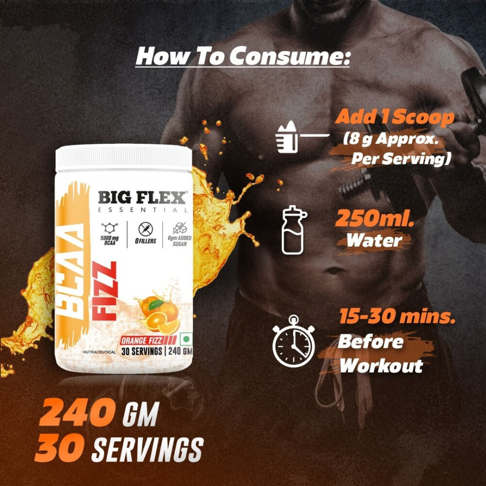 Bigflex Essential 5000mg BCAA Powder (240 Gm)