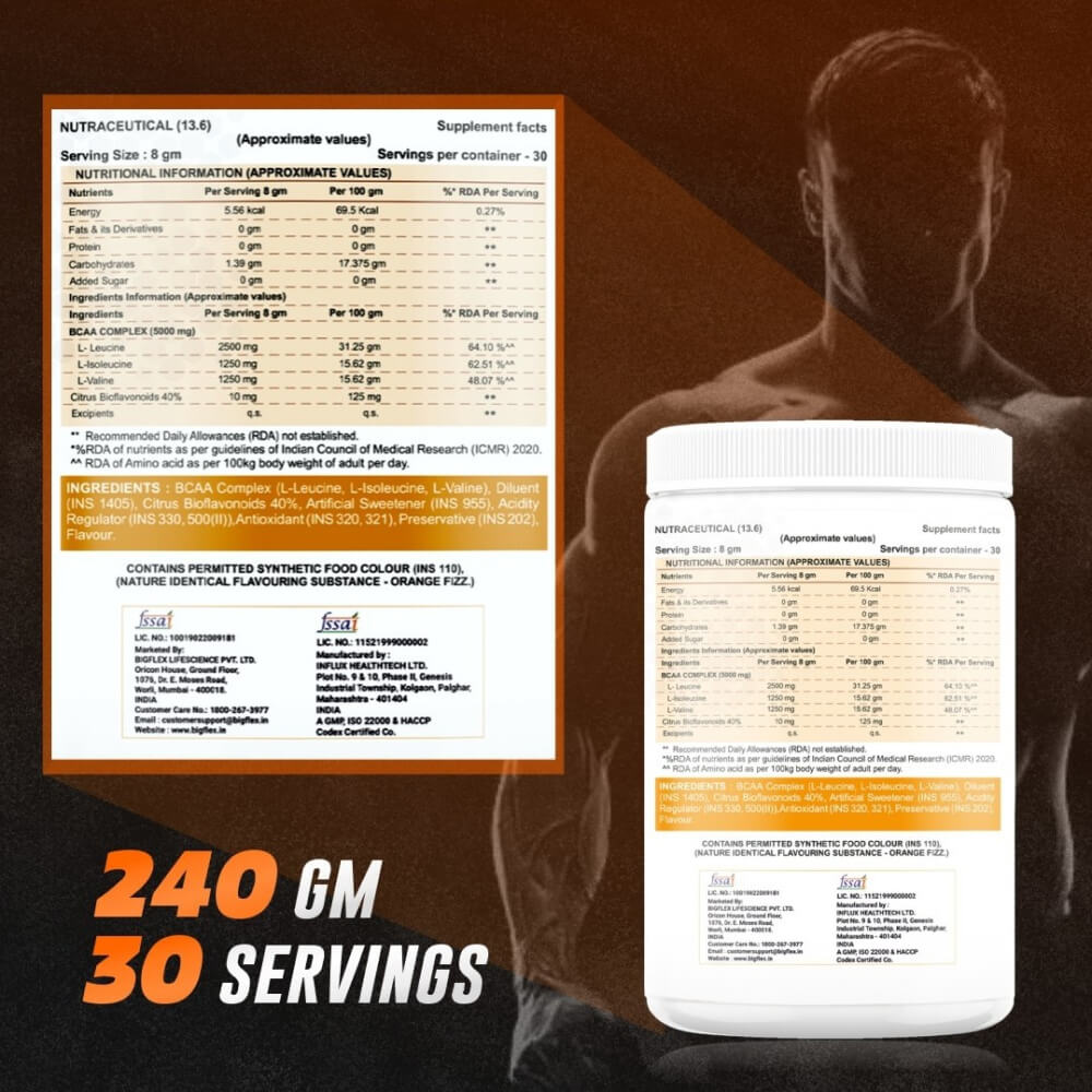 Bigflex Essential 5000mg BCAA Powder (240 Gm)