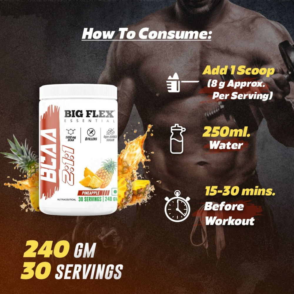 Bigflex Essential 5000mg BCAA Powder (240 Gm)