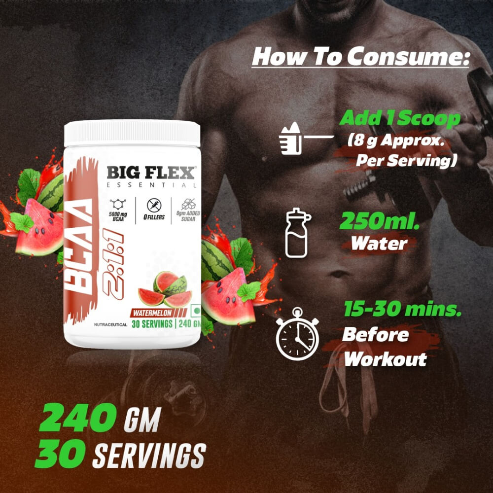 Bigflex Essential 5000mg BCAA Powder (240 Gm)