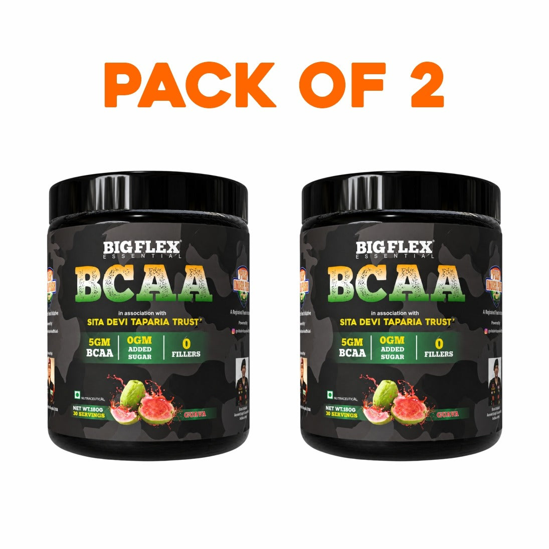 Bigflex Desh Ka BCAA Powder 5g Pure Bcaa Per Serving - Total 60 Servings