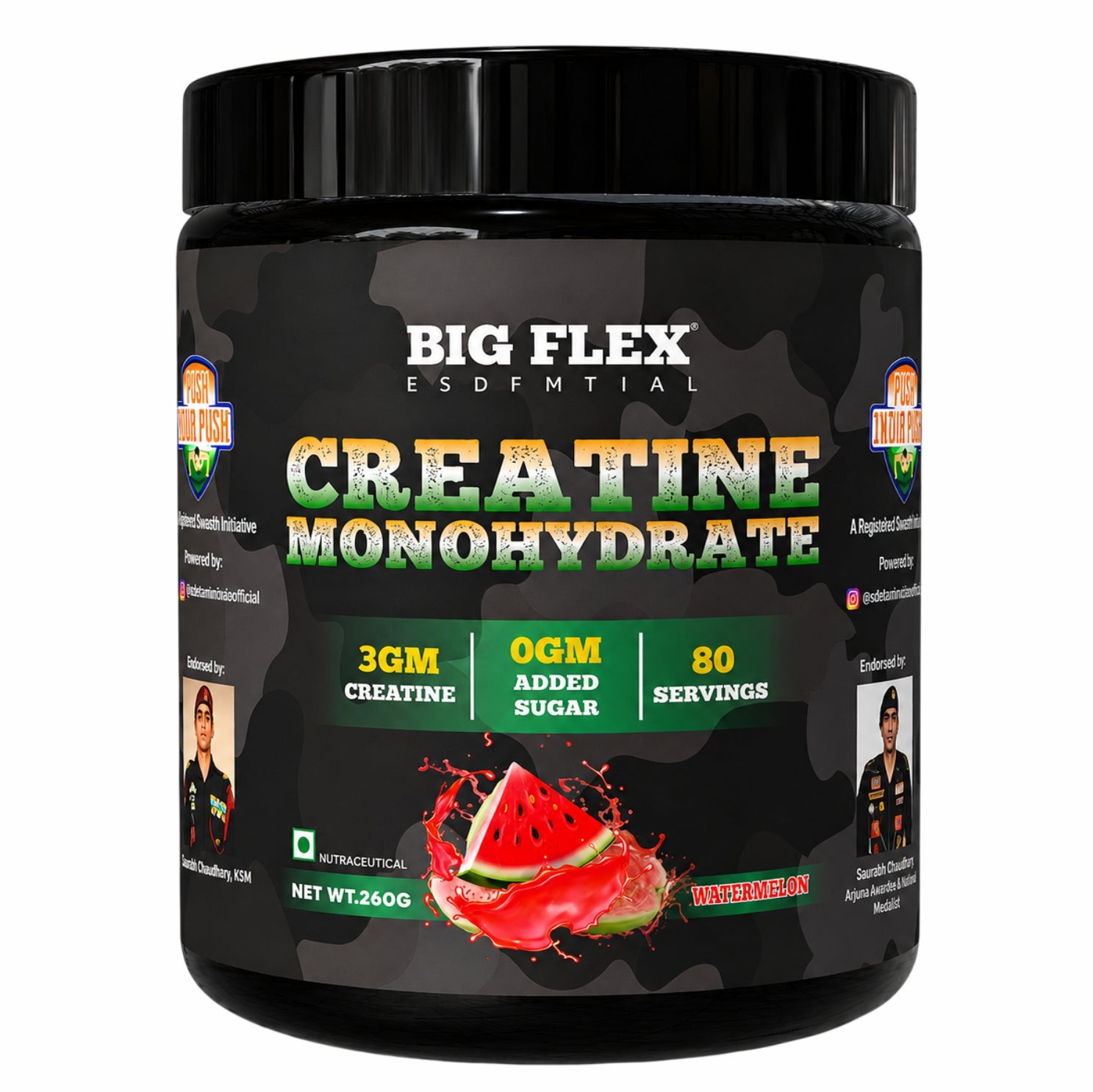 Bigflex Desh Ka Creatine Monohydrate 3g Pure Creatine Per Serving- 260g - 80 Servings