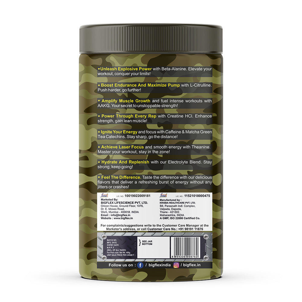 Bigflex Nuke Pre-workout Powder (400 Gm)