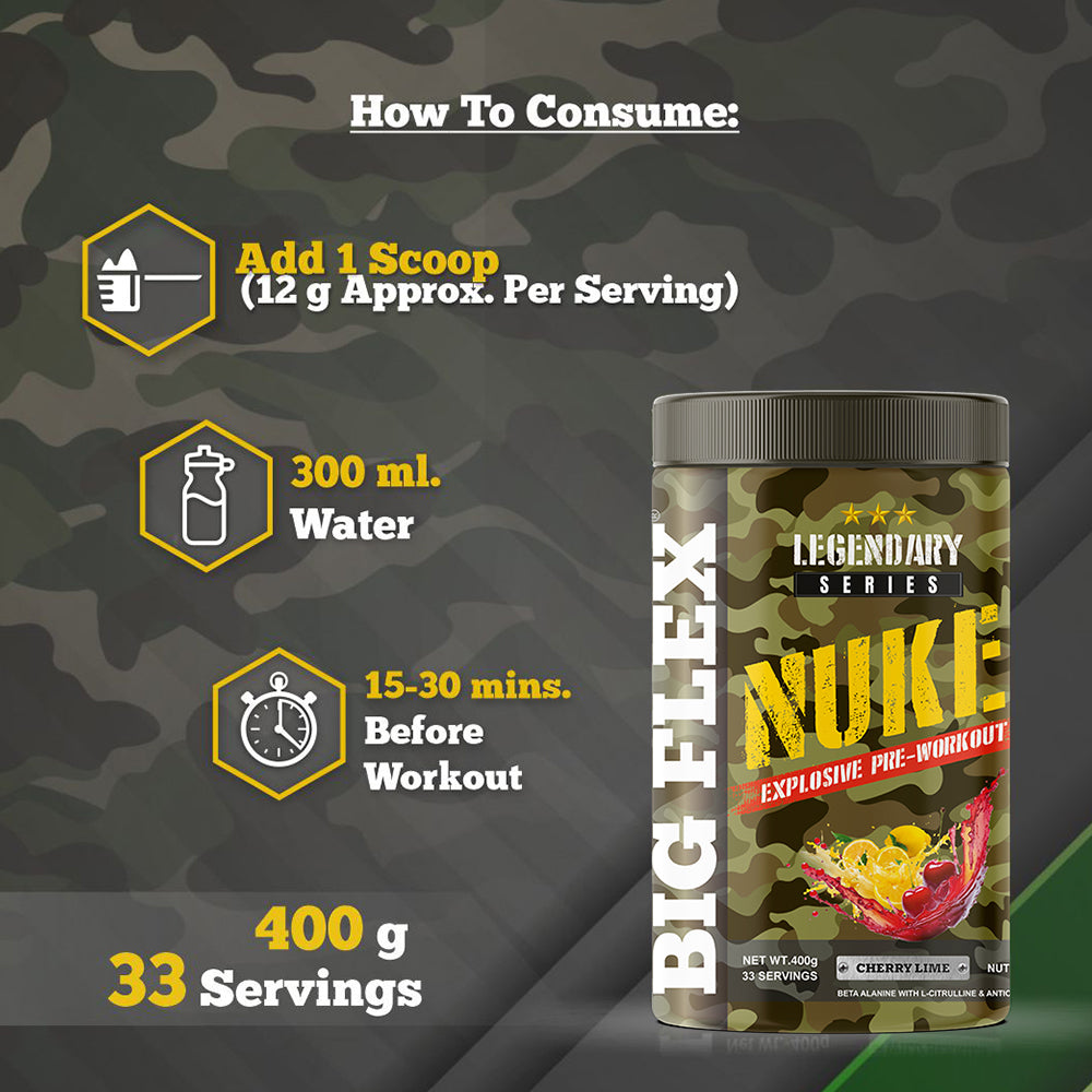 Bigflex Nuke Pre-workout Powder (400 Gm)