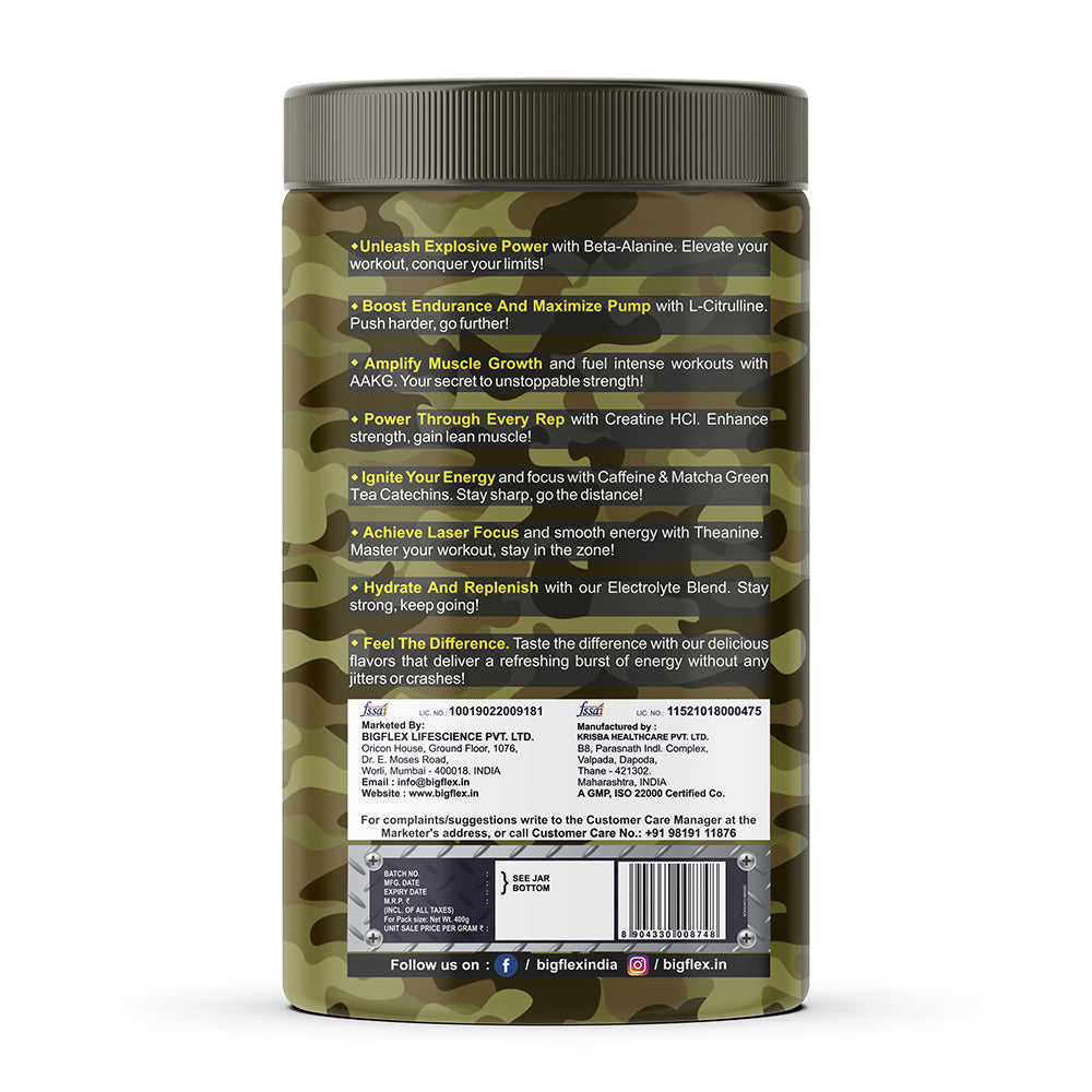 Bigflex Nuke Pre-workout Powder (400 Gm)