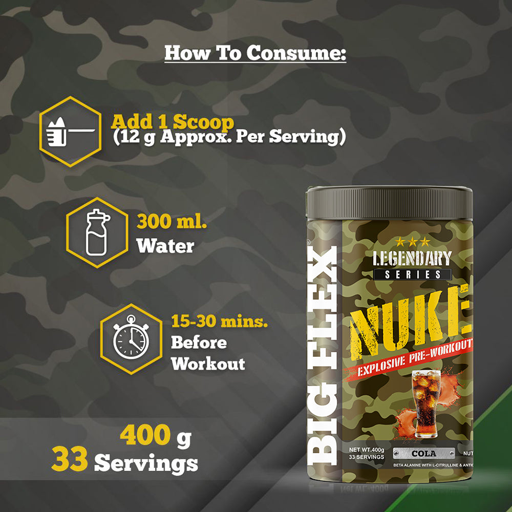 Bigflex Nuke Pre-workout Powder (400 Gm)
