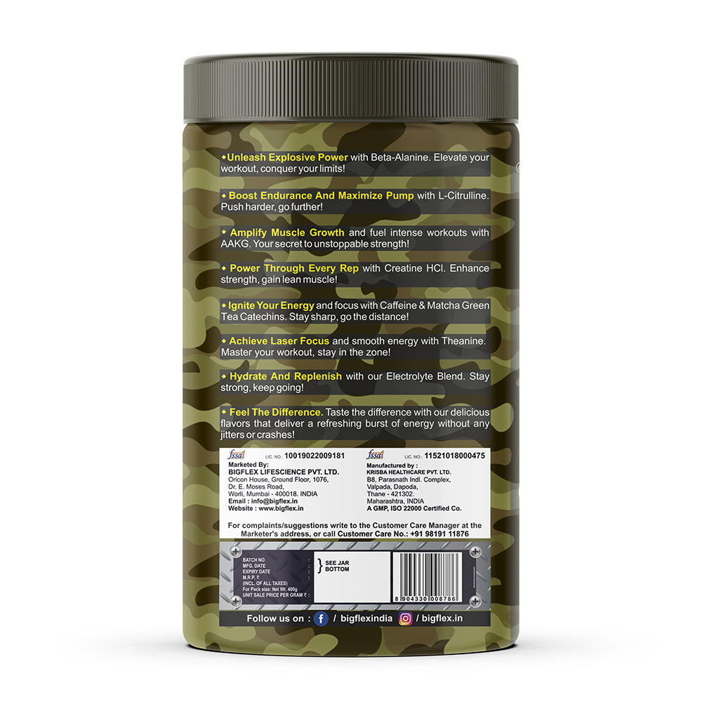 Bigflex Nuke Pre-workout Powder (400 Gm)