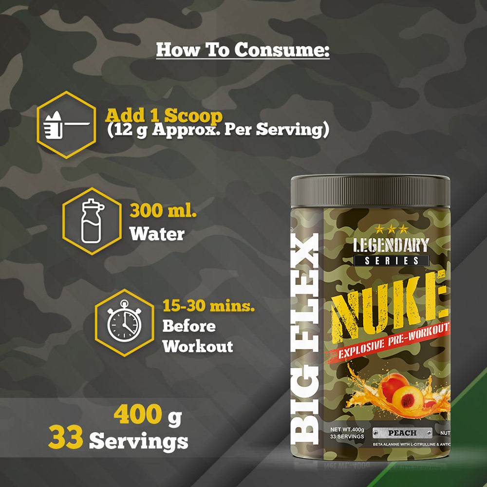 Bigflex Nuke Pre-workout Powder (400 Gm)
