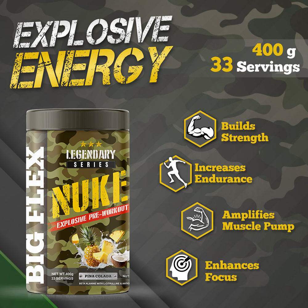 Bigflex Nuke Pre-workout Powder (400 Gm)