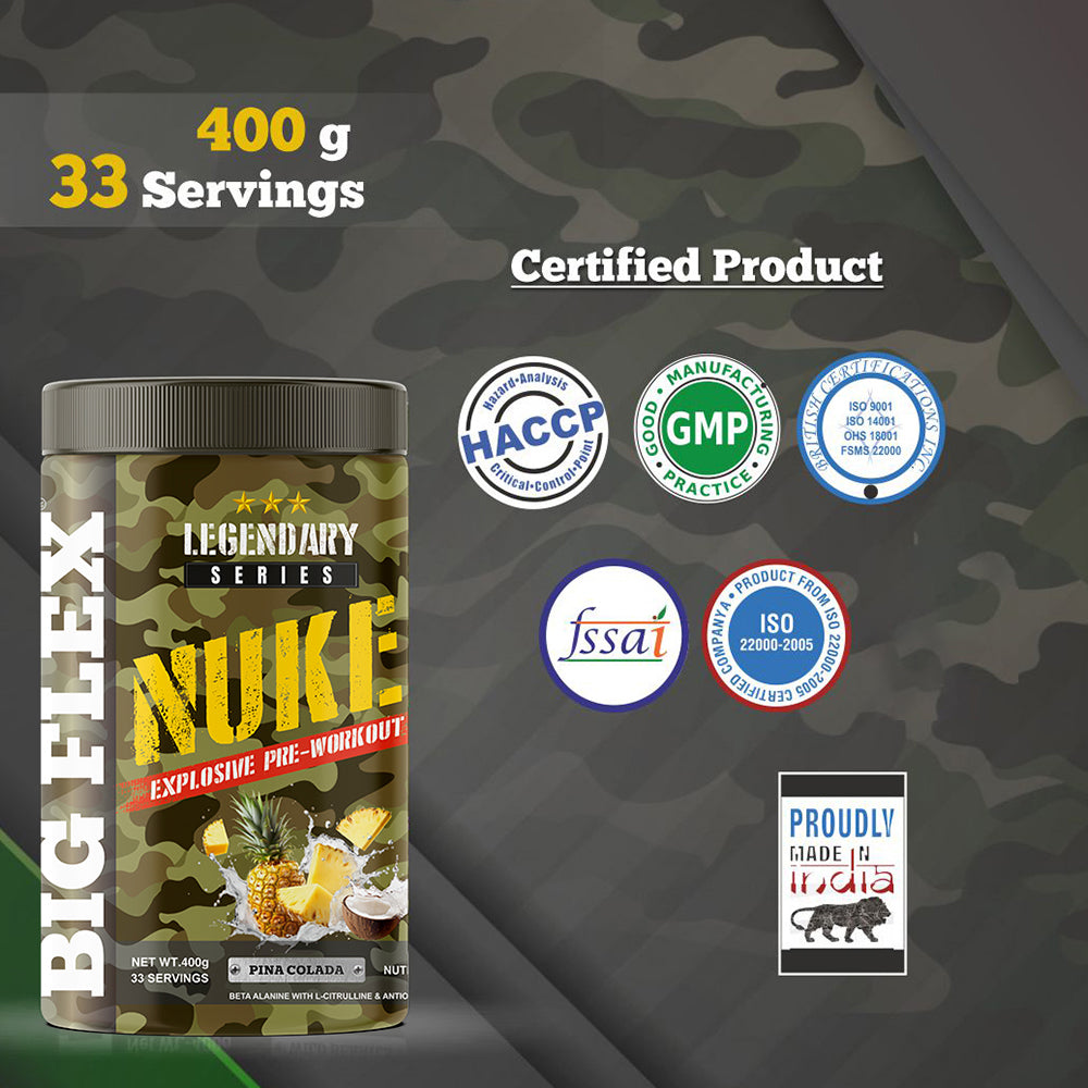 Bigflex Nuke Pre-workout Powder (400 Gm)
