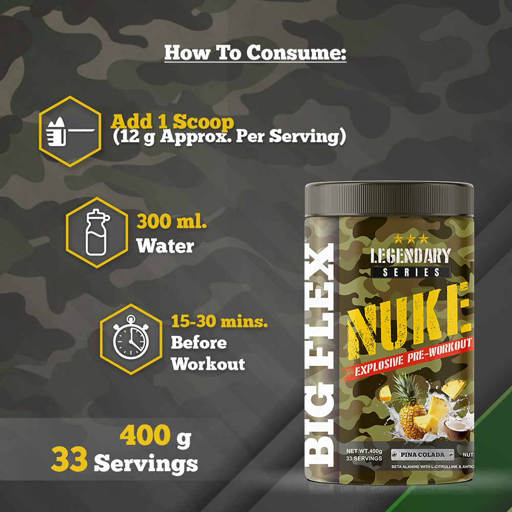 Bigflex Nuke Pre-workout Powder (400 Gm)