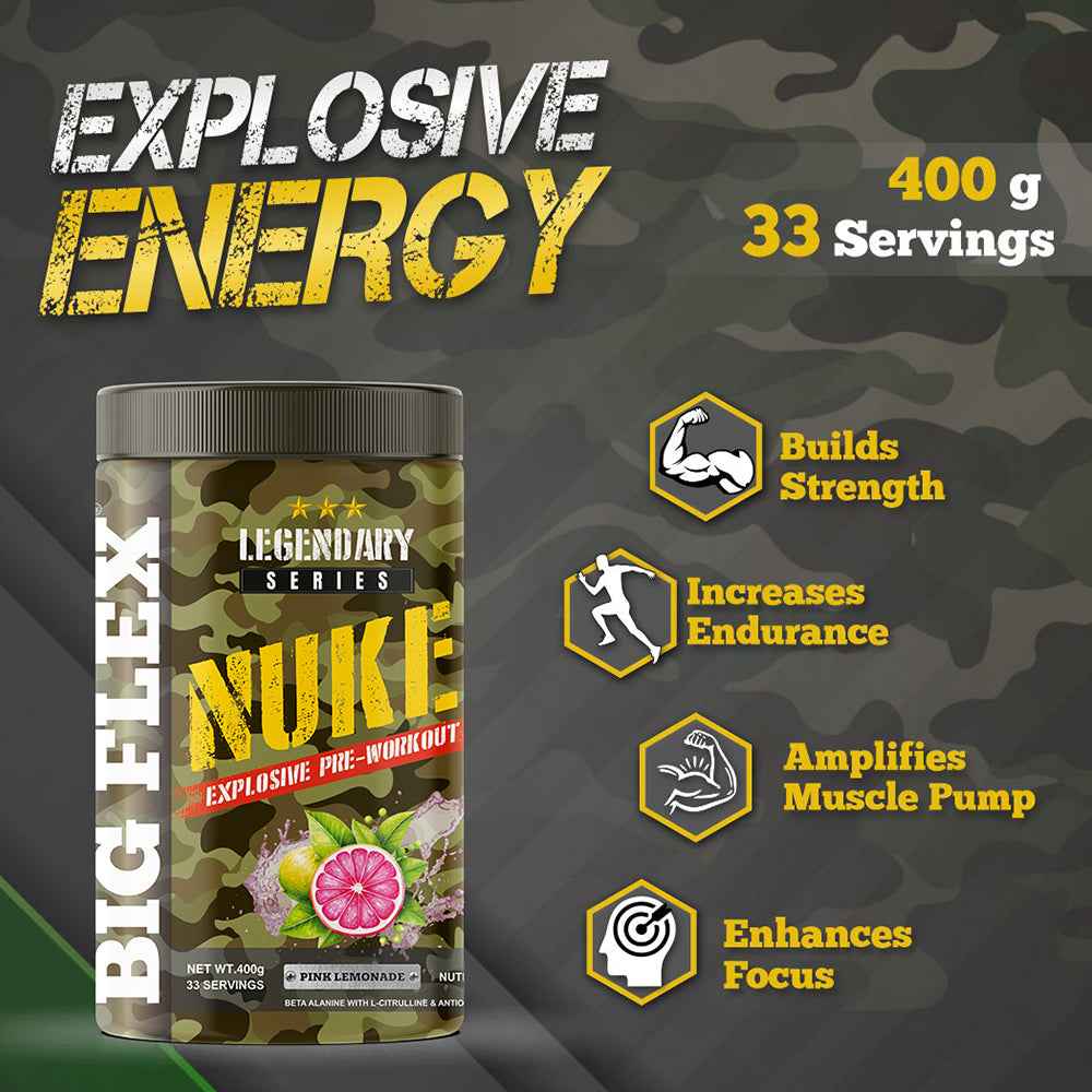 Bigflex Nuke Pre-workout Powder (400 Gm)