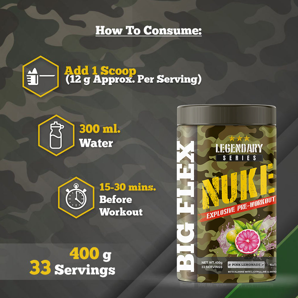 Bigflex Nuke Pre-workout Powder (400 Gm)