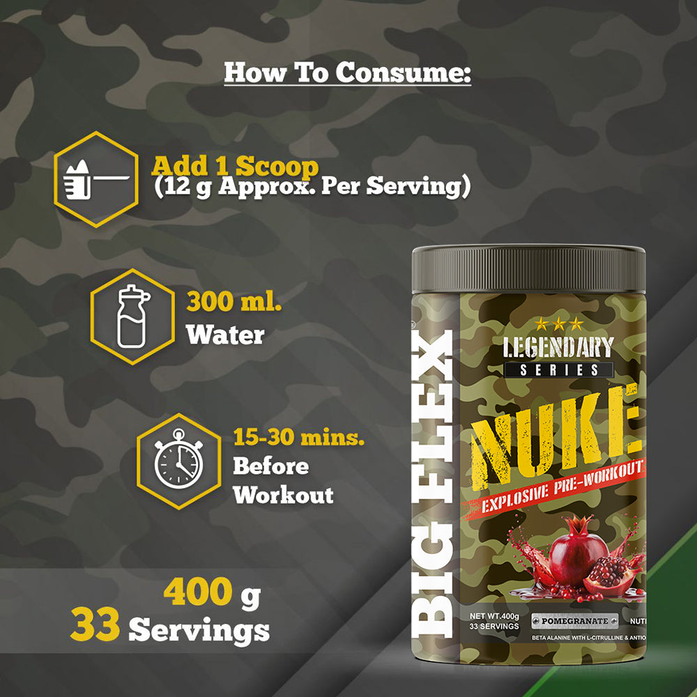 Bigflex Nuke Pre-workout Powder (400 Gm)