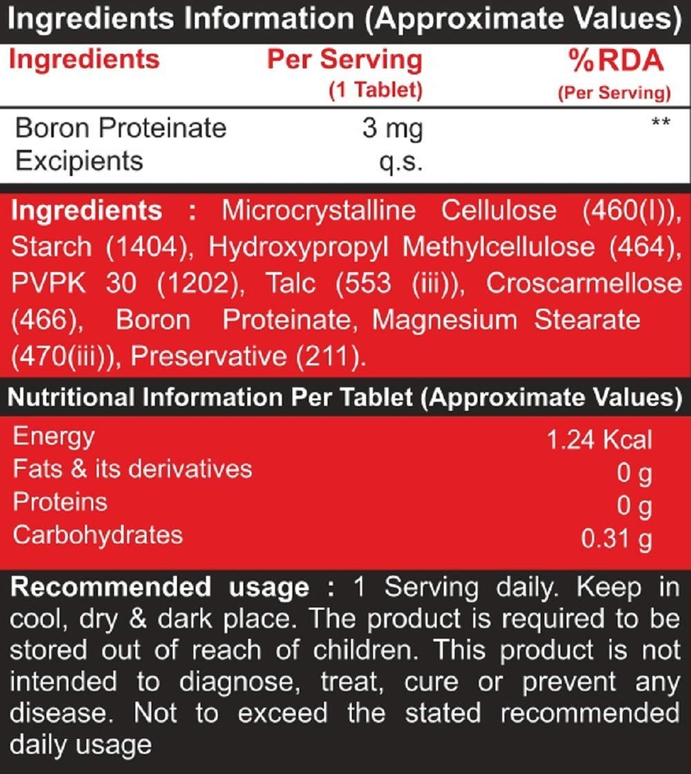 PharmGrade Healthy Living Boron Testosterone Booster Supplement for Muscle Growth, Stamina (1)