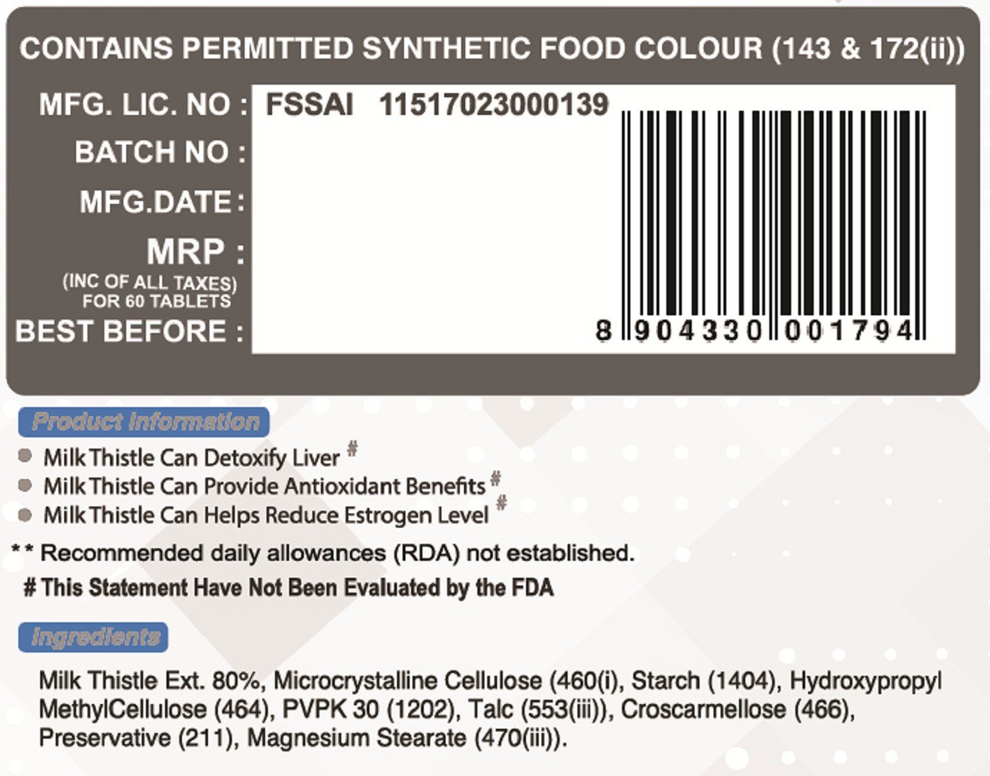 Pharmgrade Liver Detox Supplement with NAC  1000mg