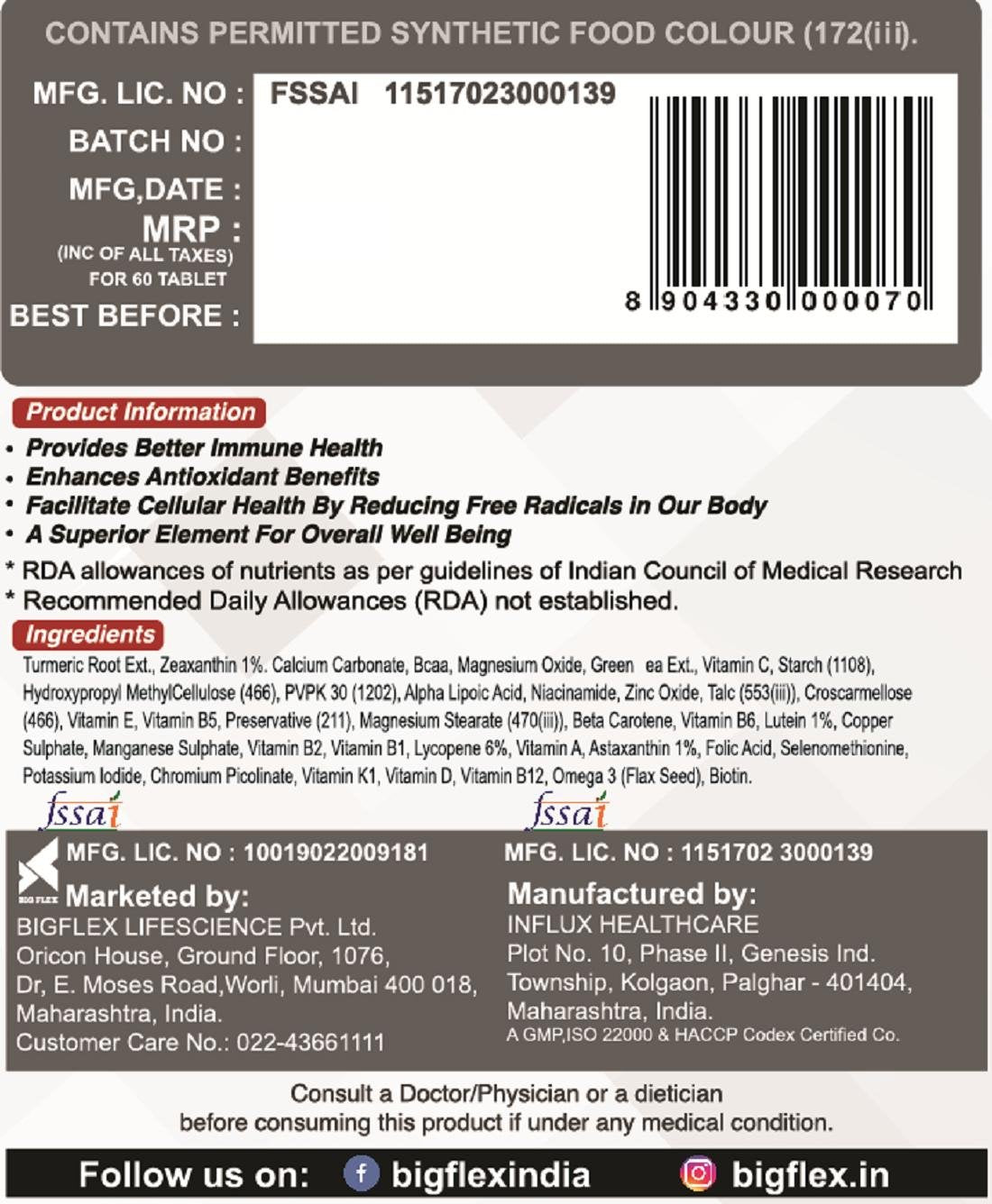 PharmGrade Multivitamin Once A Day - 60 Tabs