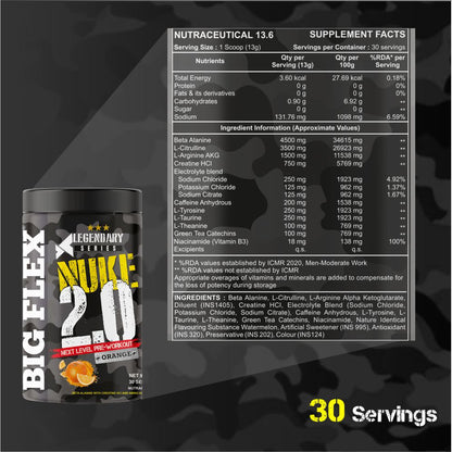 Bigflex Pre-Workout Nuke 2.0 Advanced Formulation