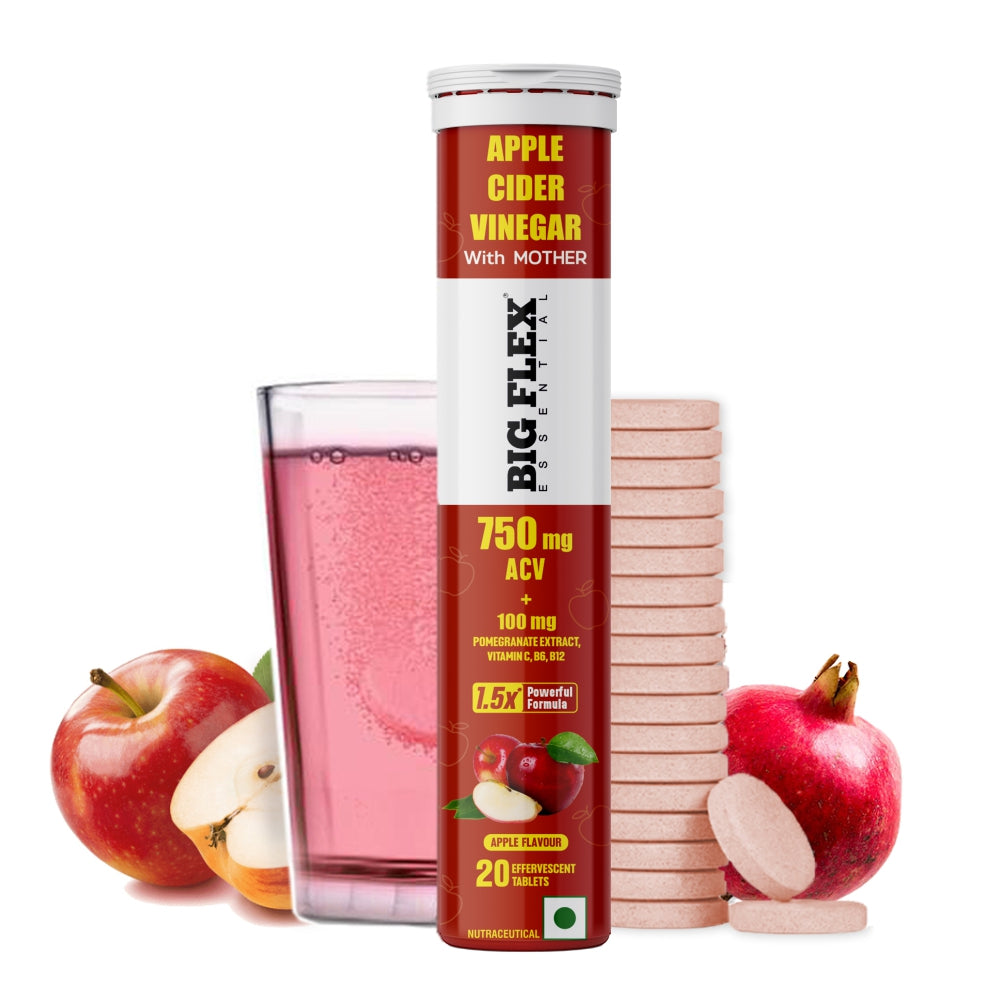 Bigflex Apple Cider Vinegar 750mg With The Mother Effervescent Tablets