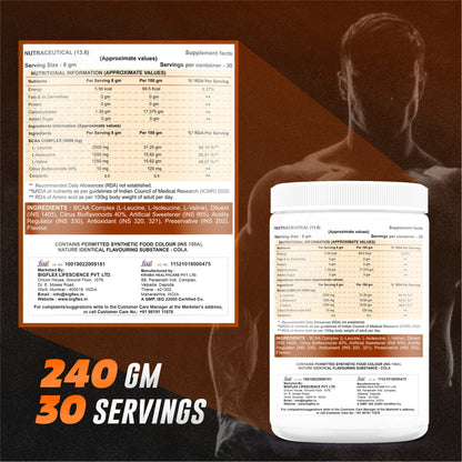 Bigflex Essential 5000mg BCAA Powder (240 Gm)