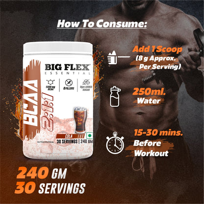 Bigflex Essential 5000mg BCAA Powder (240 Gm)