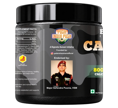 Bigflex Desh ka Calcium + K2 (MK-7) 800mg Supports Stronger Bones, Immunity &amp; Calcium Absorption 30 tablets