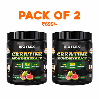 Bigflex Desh Ka Creatine Monohydrate 3g Pure Creatine Per Serving- 260g - 160 Servings